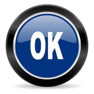 Blue circle web button Stock Illustration