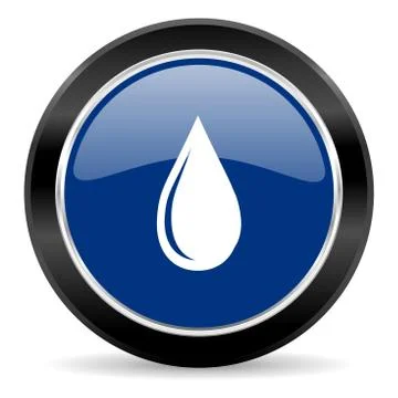 Blue circle web button Stock Illustration