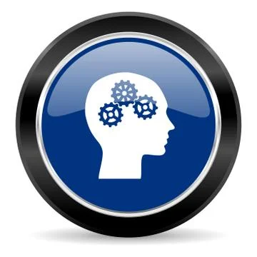 Blue circle web button Stock Illustration