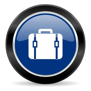 Blue circle web button Stock Illustration