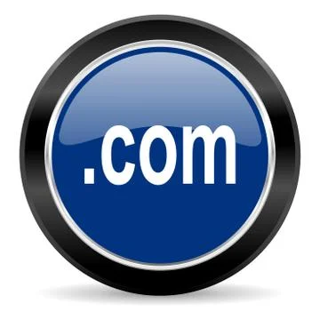 Blue circle web button Stock Illustration