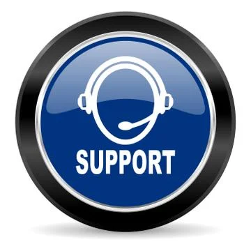 Blue circle web button Stock Illustration
