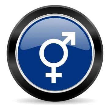 Blue circle web button Stock Illustration