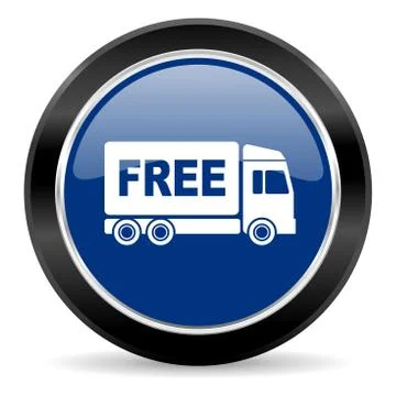 Blue circle web button Stock Illustration