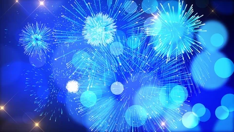 Blue circles abstract celebration background Vidéo 121503194