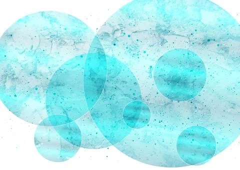 Blue circles and particles abstract tech grunge background 스톡 일러스트