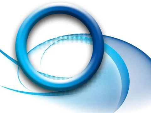 Blue Circles background Illustrazione stock