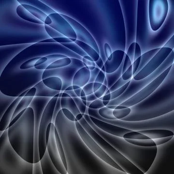 Blue circles on a dark background Stock Photos