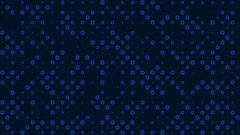 Blue circles on dark blue background are changed size with top view motion Stock Footage 134647505