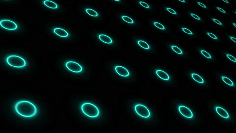 Blue circles on dark blue background are changed size with perspective motion Stock Footage 135460402
