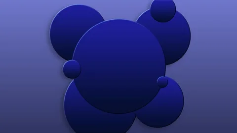 Blue circles different sizes on gradient blue background.  Stock Footage 285946572