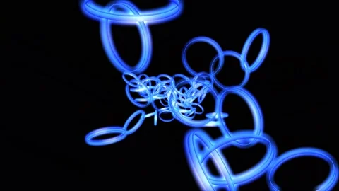 Blue circles Stock Footage 147125744