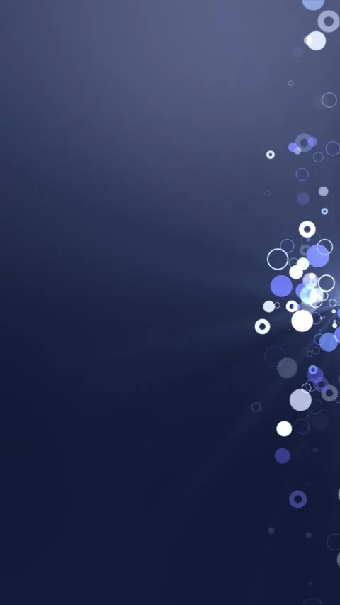 Blue Circles Frame Ornament Loop Stock Footage 333126538