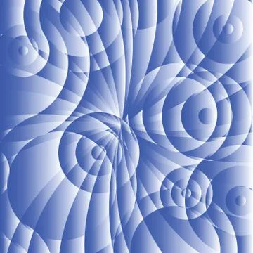 Blue circles Illustrazione stock