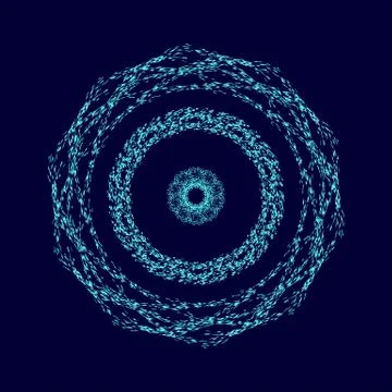 Blue circles Stock Illustration