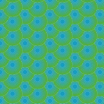 Blue circles pattern Stock Illustration