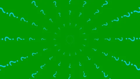 Blue circles question mark green Video stock 241321523