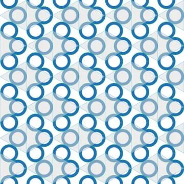 Blue circles seamless Stock Illustration