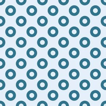 Blue circles seamless pattern Stock Illustration