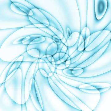 Blue circles on a white background Stock Photos