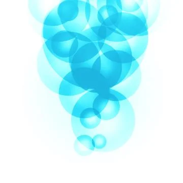 Blue circles on a white Stock Photos