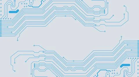 Blue circuit board communication technology concept vector illustration	 스톡 일러스트
