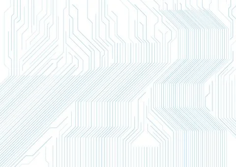 Blue circuit board lines abstract technology geometric background Stock Illustration