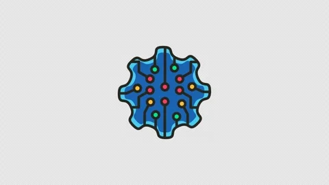 Blue circuit board pattern with plus signs symbols. Stock Footage 314393452