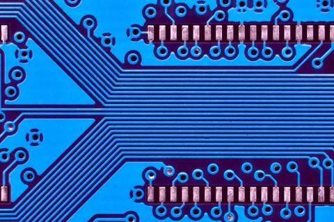 Blue circuit board Stock Photos