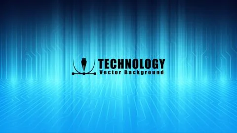 Blue circuit server bord vector background ,communication technology backgrou Stock Illustration