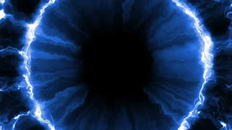 Blue circular abstract Stock Footage 53840663