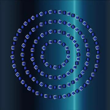 Blue Circular Background Stock Illustration