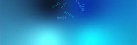 Blue circular binary code background template animation Stock Footage 340557400