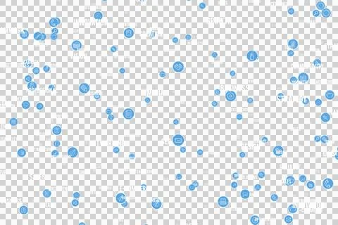 Blue circular computer icons Stock Illustration