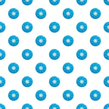 Blue circular cooling pack repeat pattern design Illustrazione stock
