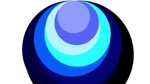 Blue Circular Depths Stock Footage 335667728