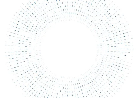 Blue circular dotted lines abstract geometric tech background Stock Illustration