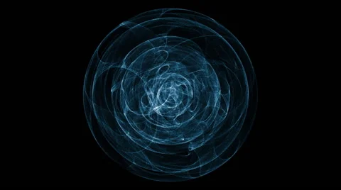 Blue circular emissions 스톡 동영상 65806496