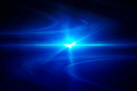 Blue circular glow wave. lighting effect abstract background. Stock Illustration