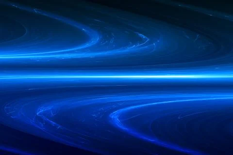 Blue circular glow wave. lighting effect abstract background. Stock Illustration