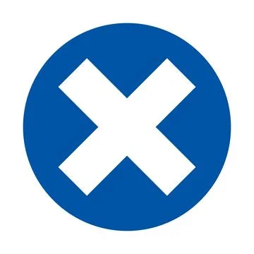 Blue Circular Icon Featuring a Large White Cross Symbol on a Solid Background 스톡 일러스트