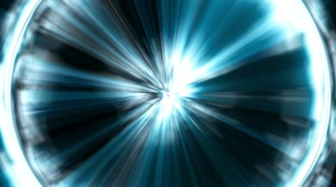 Blue circular light effects Vidéo 53834952