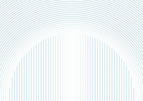 Blue circular lines abstract geometric tech background Stock-Illustration