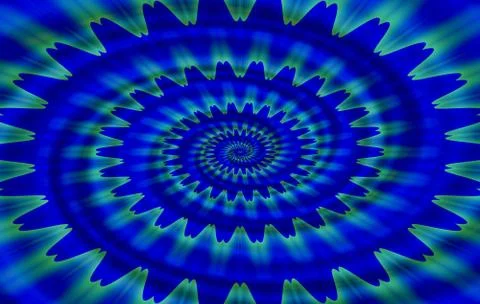 Blue circular monochromatic pattern Stock Illustration