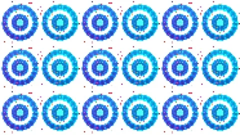 Blue Circular Motion Graphic Animation Clip 库存影片 331666241
