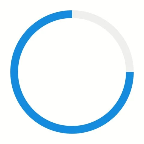 Blue Circular Progress Bar Loading Icon Animation Seamless Loop Modern Digi.. 库存影片 329186447