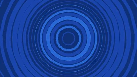 Blue circular ripple pattern abstract background Stock Illustration