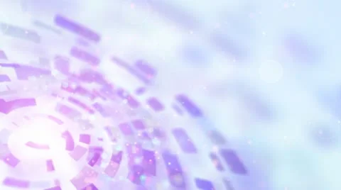 Blue circular segments rotate loop Stock Footage 10592014