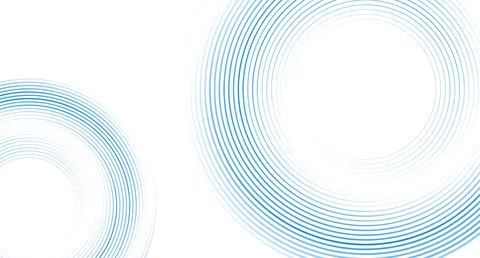 Blue circular spiral lines abstract futuristic tech background 스톡 일러스트