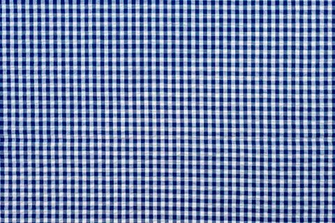 Blue classic checkered tablecloth texture , Cloth in a blue box. Stock Photos